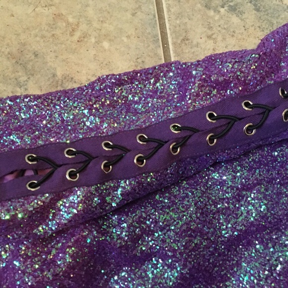 Purple glittery bodycon dress - Picture 3 of 4